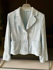 Blazer blau Gr. 36 Tweed Stoff