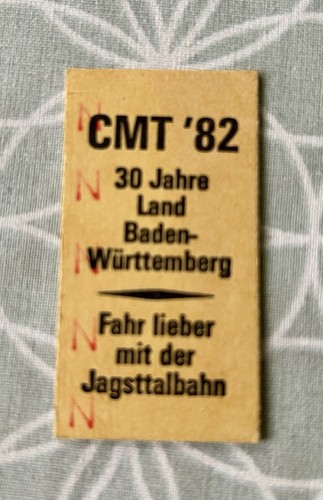 Alte fahrkarte jagsttalbahn - alte, fahrkarte,