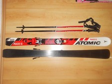 Kinderski 110 cm Atomic Race 5+Stöcke 90 cm,richtig gut