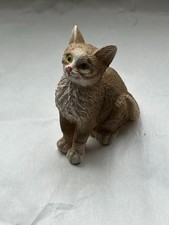 sitzende zuhörende Katze