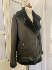 BENEDETTA Novi Jacke Bicker Flieger Lammfell Gr. 44 It (38) Wie Neu NP ca. 2000€