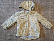 Regenjacke Gummijacke Matschjacke grün Gr. 86 gefüttert Jacke Regen neu