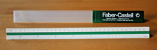 Faber-Castell Dreikant Maßstab 1:20, 1:25, 1:50, 1:75, 1:100, 1:125 mit Hülle