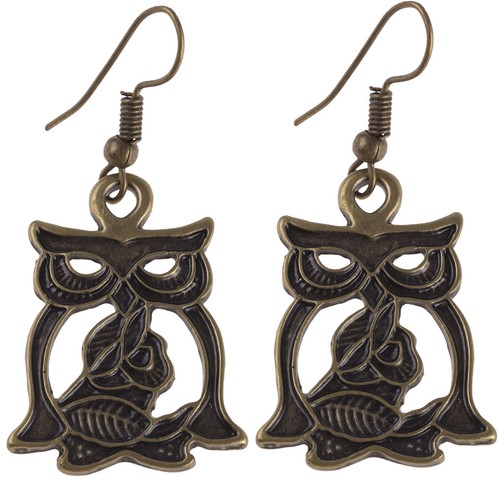 Vintage owl retro eulen rosen - retro,