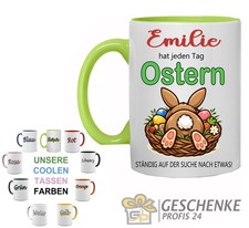 Lustige Tasse mit Namen Ostern