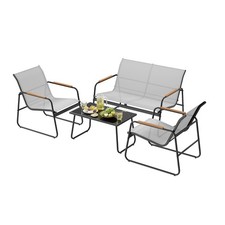 Gartenmöbel-Set 4-teilig mit