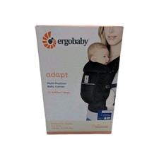 Ergobaby Adapt Babytrage für Neugeborene ab Geburt, 3-Positionen SoftFlex Onyx B