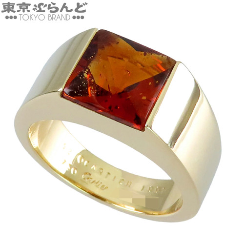 Cartier tank ring citrin - tank, 750yg
