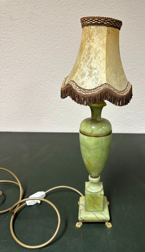 Tischlampe grün onyx - grün,