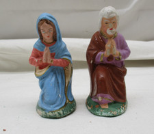 2 x Antike Krippen Figuren