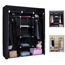 Kleiderschrank Faltschrank Garderoben Schrank Stoffschrank mit Kleiderstange 