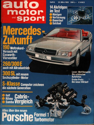 Zeitschrift auto motor und - motor,