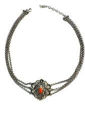 Trachten Kropfkette dreireihig