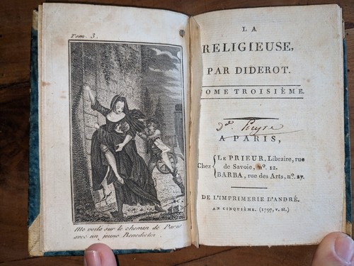 Altes buch diderot la - -,