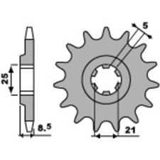 Standard Stahlritzel vorne 725