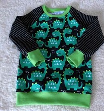 Raglan Pulli ♥ Langarmshirt ♥ Dinos ♥ Dinosaurier ♥ Gr. 62 - 140 ♥  Handmade