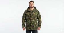 Original British Army Windproof Smock DPM Camo Jacket Military Hooded Parka