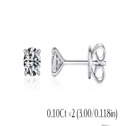 Moissanit ohrstecker silber - moissanit,