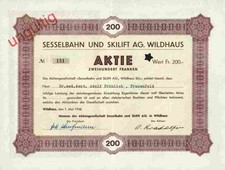 Sesselbahn und skilift 1958 - sesselbahn,