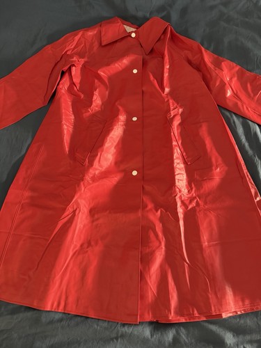 Vintage gummimantel regenjacke - gummimantel,