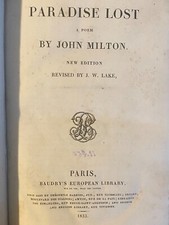 John Milton Paradise Lost. Ein