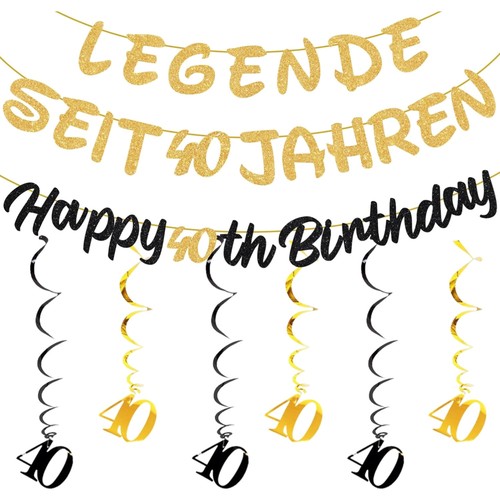 Geburtstagsdeko jahre - 40,