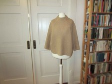 CATNOIR Kurz-Pullover 38 hell-camel-braun Woll-Mix NEU Rippenstrick Oversized