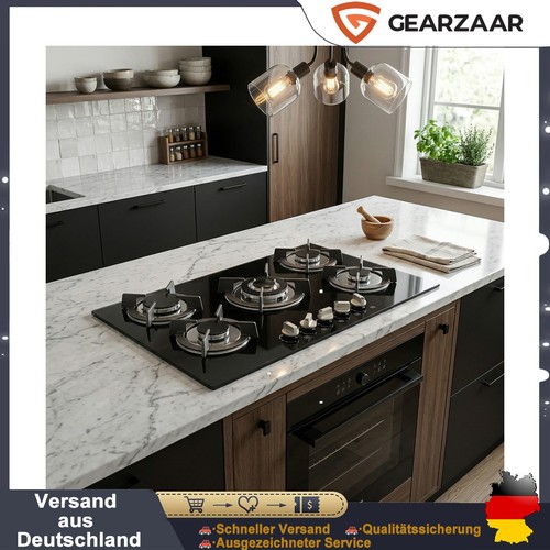 Glas gaskochfeld flammig - 5,