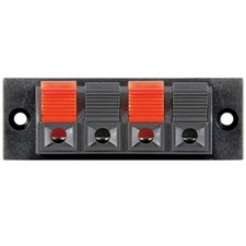 Lautsprecher Boxen Terminal für Lautsprecherkabel Boxenkabel Klemmleiste 4 fach