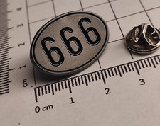 Pin anstecker 666 six - pin/anstecker, (six