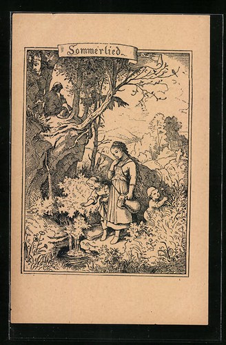 Künstler ludwig richter - künstler-ak,
