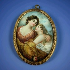 B005 Miniatur Portrait zweier