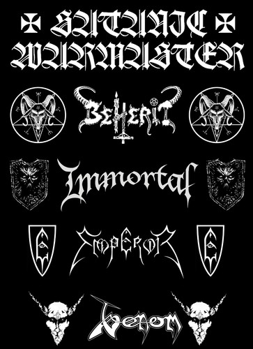 Black metal superstrip xxl - black,
