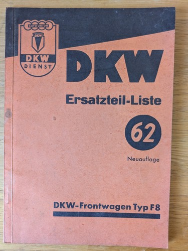 Dkw ersatzteil liste - dkw, ersatzteil-liste