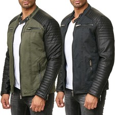 Redbridge Herren Übergangsjacke Jacke Bikerjacke Kunstleder Baumwolle TRBC M6070