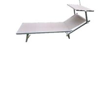 Designer Sonnenliege mit Dach "Rimini Classic" von Jan Kurtz, beige, verstellbar