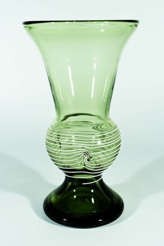 Theresienthal fadenglas vase - theresienthal,