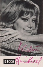 HILDEGARD KNEF Original Autogramm signierte Decca Postkarte 60er Jahre