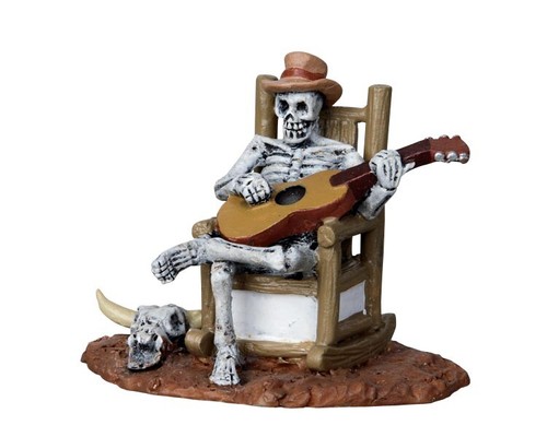 Lemax rocking chair skeleton - rocking,