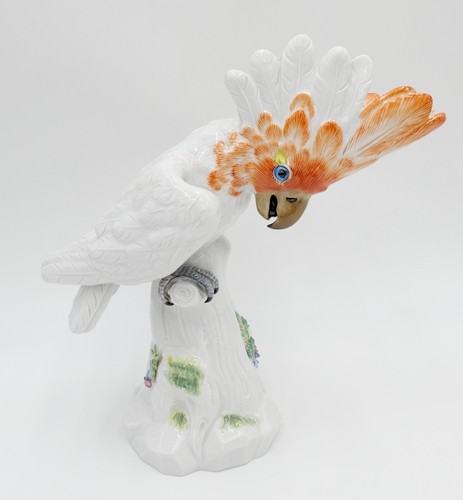 Meissen porzellanfigur kakadu - porzellanfigur,