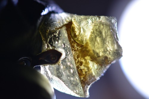 9ct 12x12x4 moldavite tektit - 4,9ct,