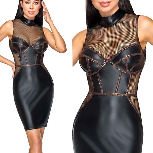 Kleid damen bodycon mattlook - damen,
