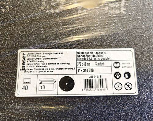 Janser schleifpapier 375 - janser, mm
