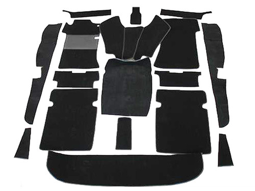 Teppichsatz schwarz teppich - schwarz,