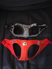 2 Hunde Geschirre von Dogfinder Curli & AniOne Beide Größe S 32-36 Cm