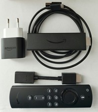 Amazon Fire TV Stick 4K (1. Gen.) komplett Schwarz Alexa Sprachsteuerung