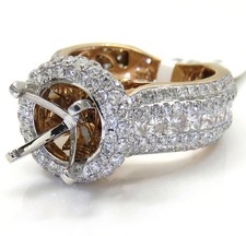 Damenring 18 K Rotgold über