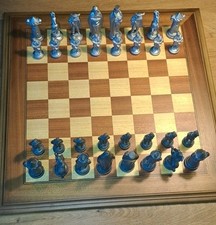 Schachfiguren Zinn schwer