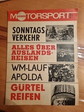 DDR Illustrierter Motorsport 13/68 Motocross Apolda, Bautzener Autobahnrennen