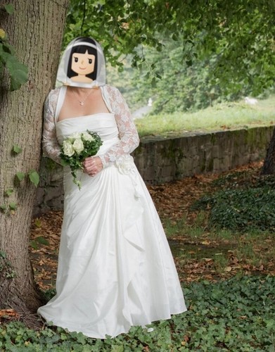 Brautkleid ivory mit - ivory,